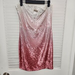 NWT Fashion Nova Pink Ombre Sequin Dress